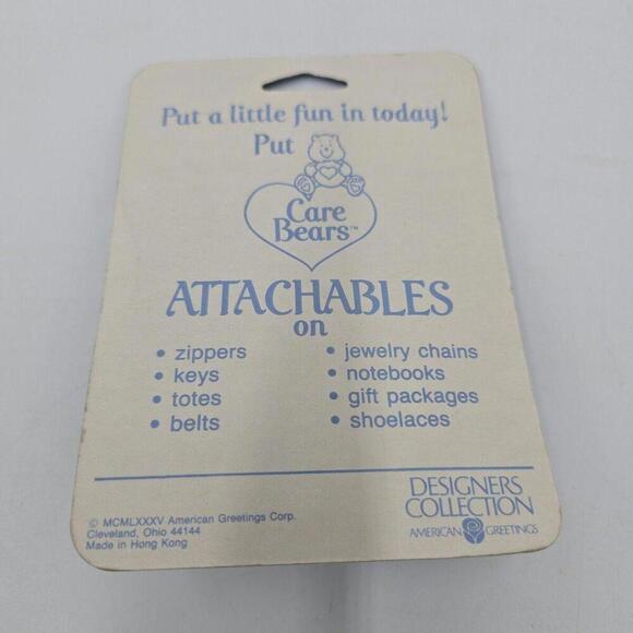 1980's Care Bears Attachable Good‎ Luck Bear - Picture 4 of 7